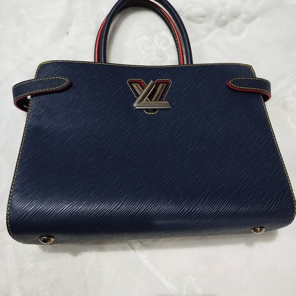 Louis Vuitton Navy Blue Handbag